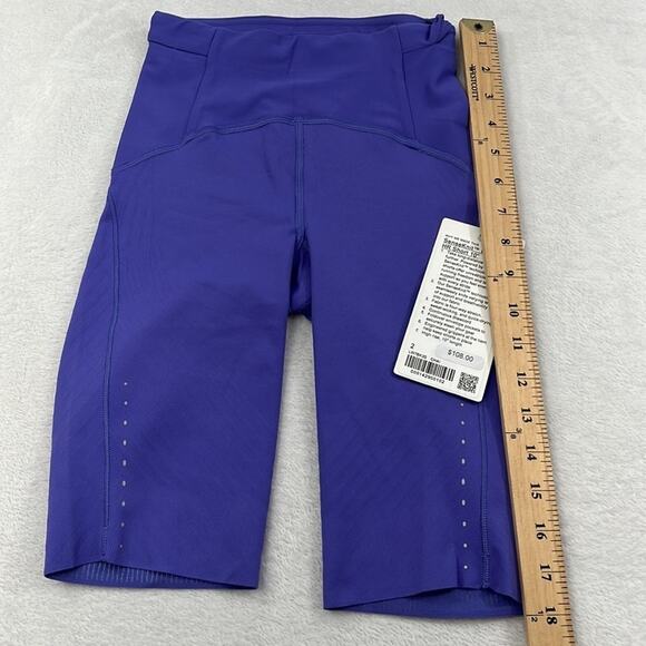 NWT Lululemon SenseKnit Running HR Short 10” Chai Purple Womens 2 - Picture 3 of 11